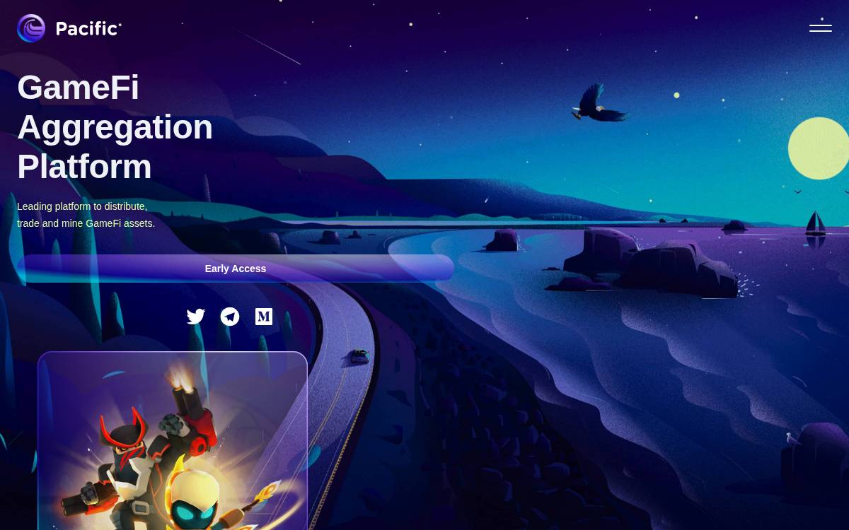 Pacific website preview