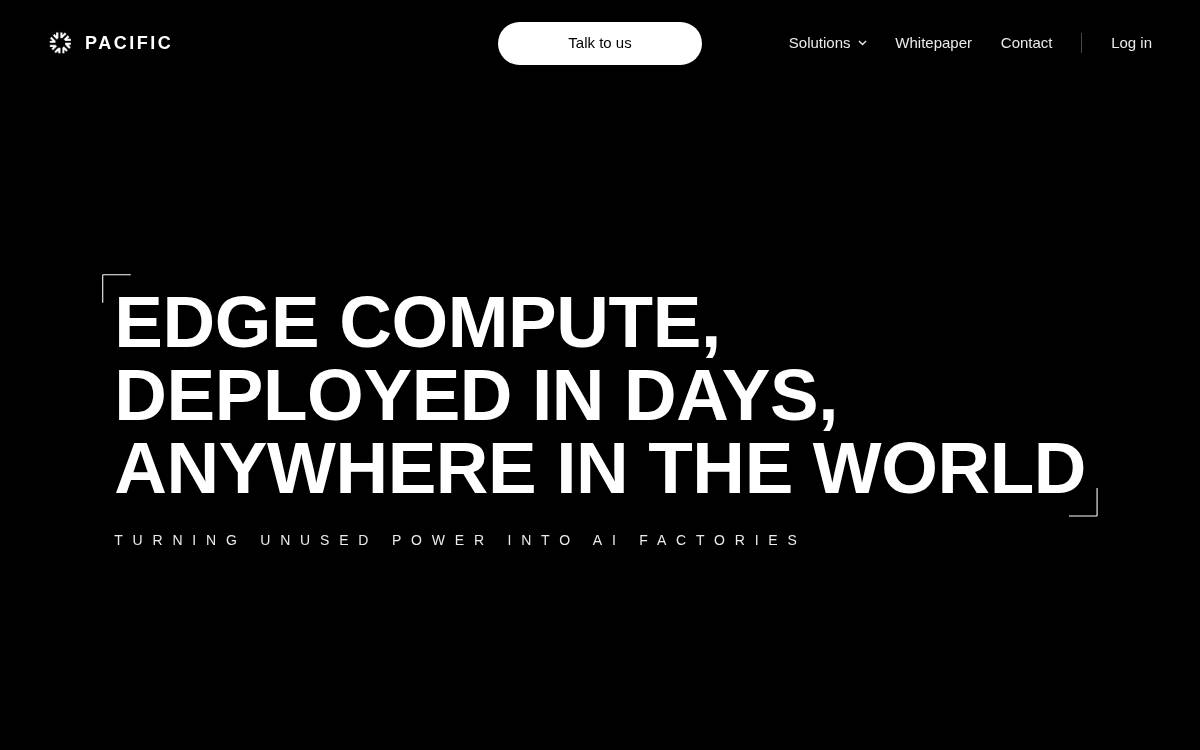 Pacific website preview