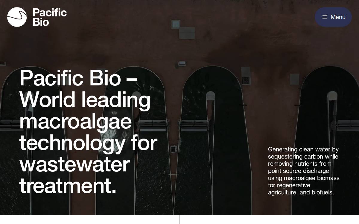 Pacific Biotechnologies Australia website preview