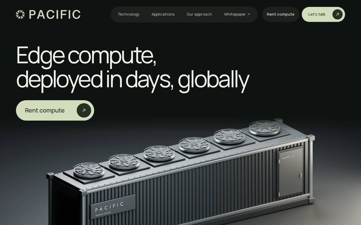 Pacific Space website preview