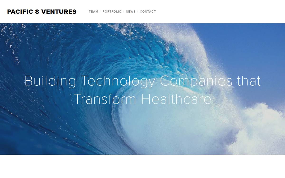 Pacific8 website preview