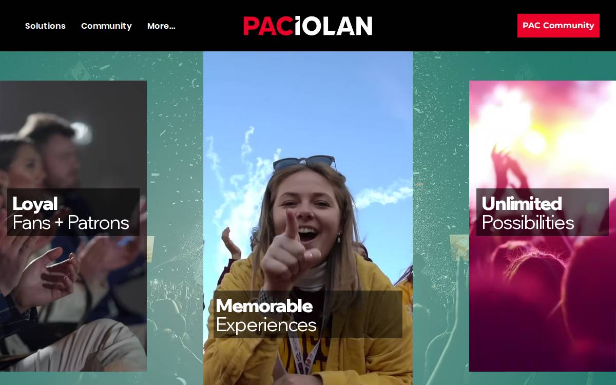 Paciolan website preview