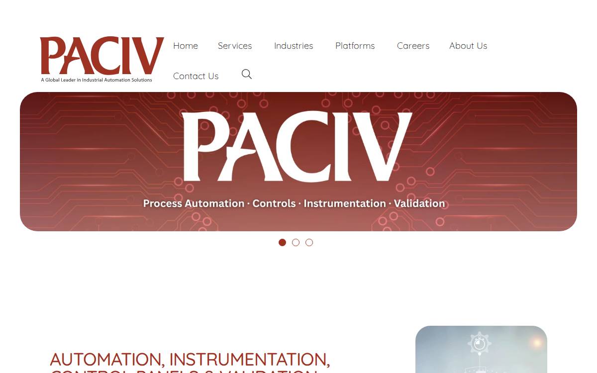 PACIV website preview
