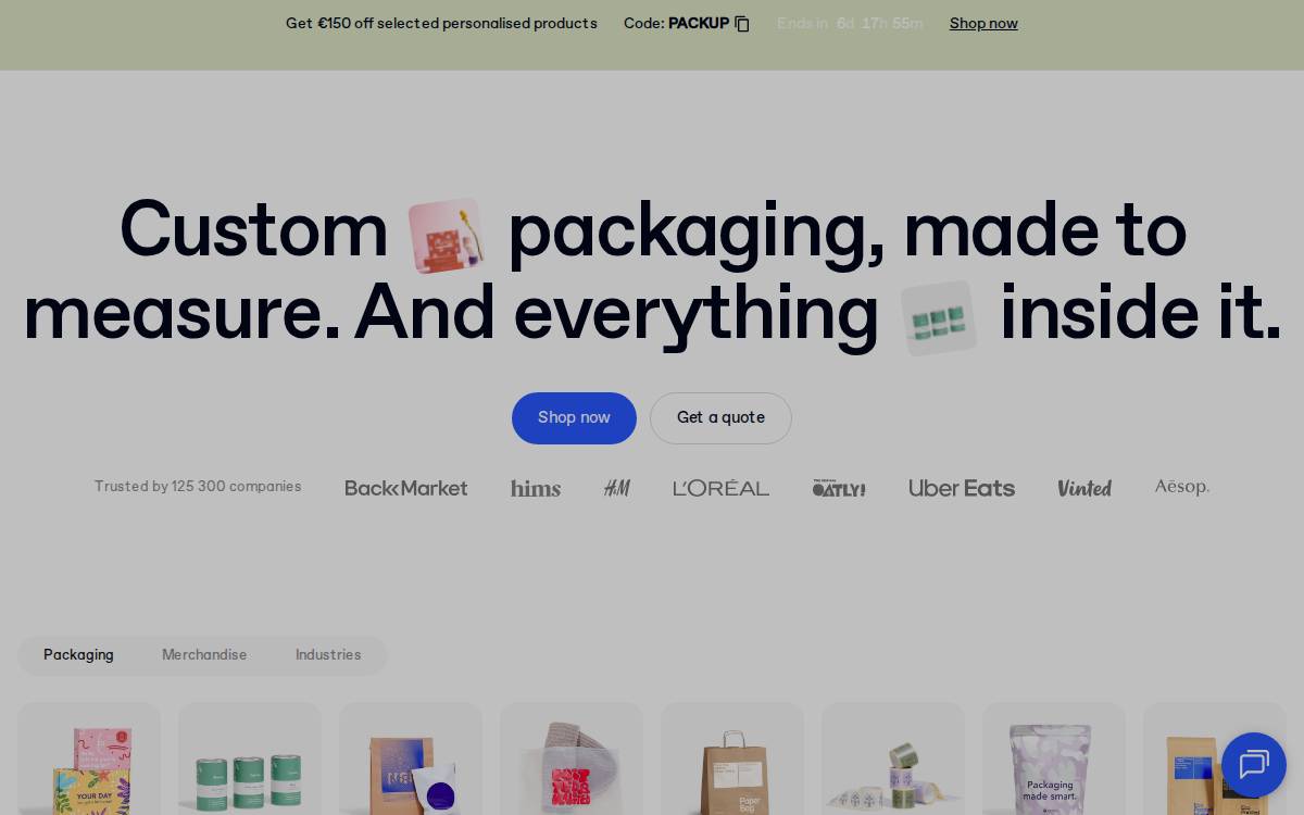 Packhelp Warsaw, Poland website preview