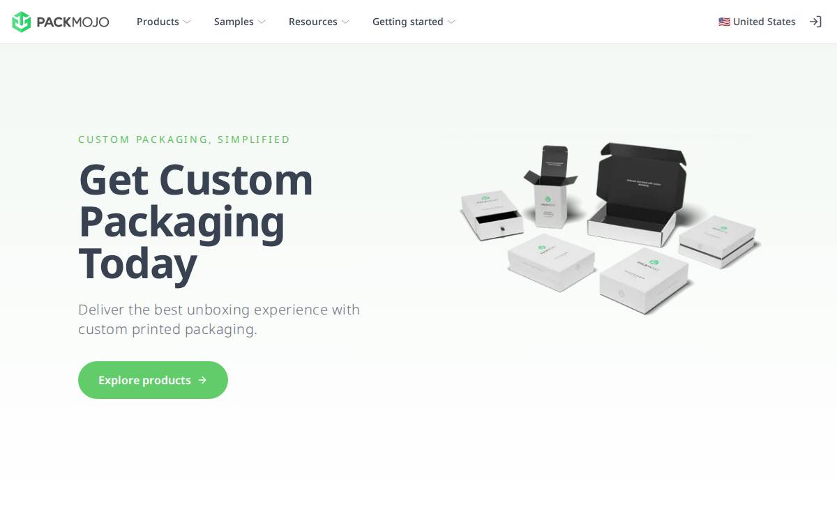 Packmojo website preview