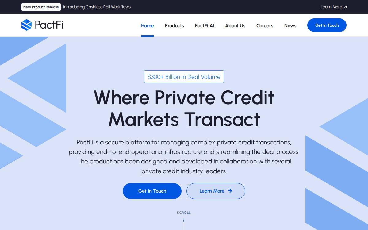 PactFi website preview