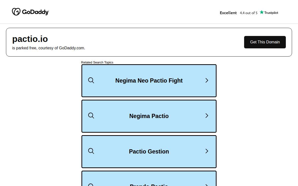 Pactio Technologies website preview