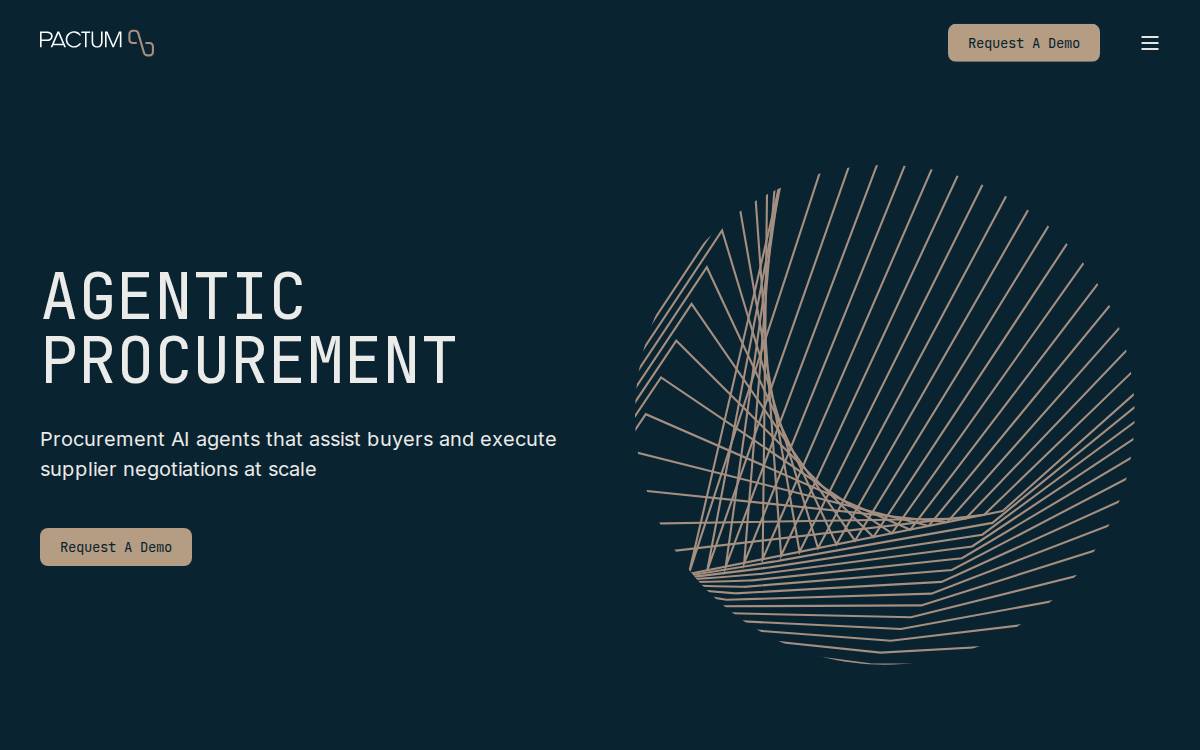 Pactum website preview