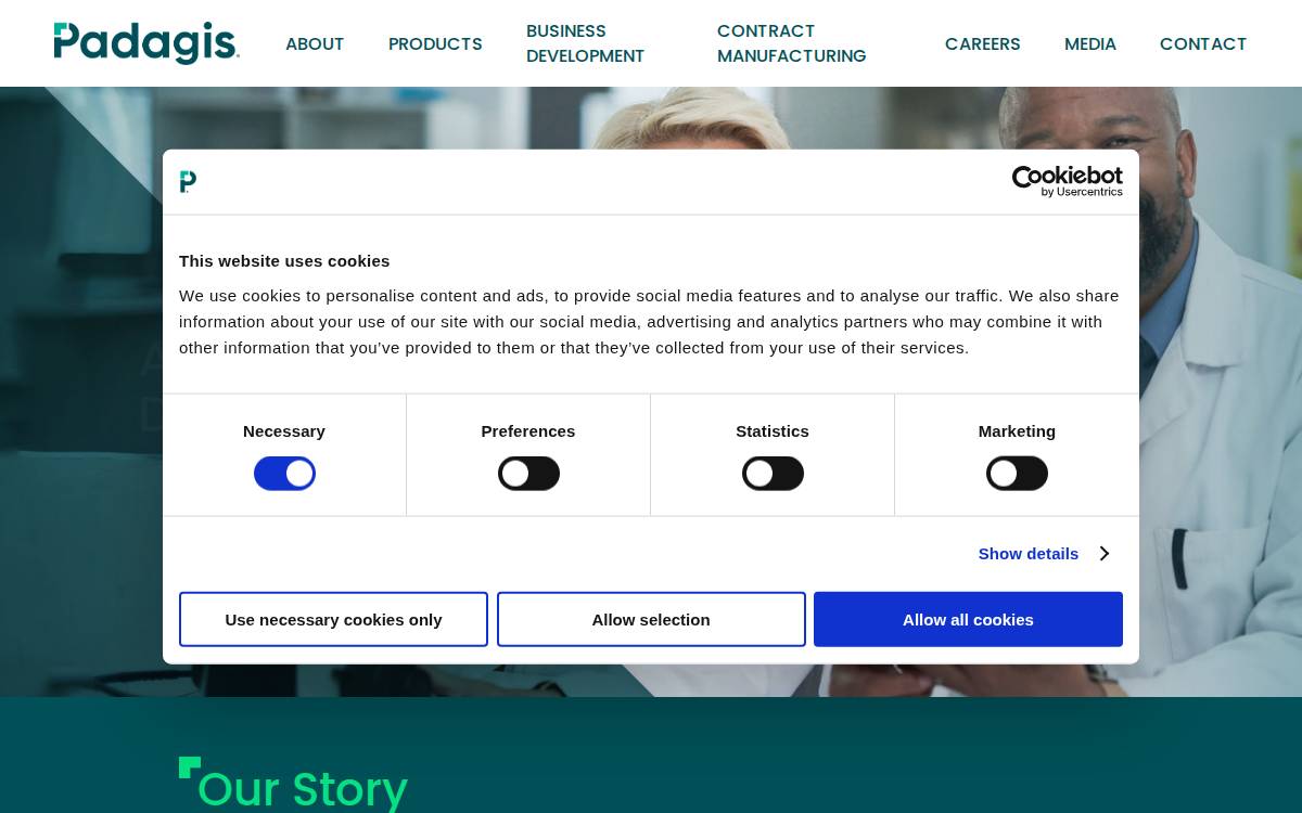 Padagis website preview