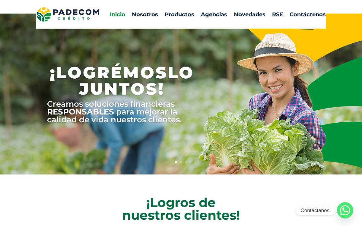 PADECOM Credito website preview