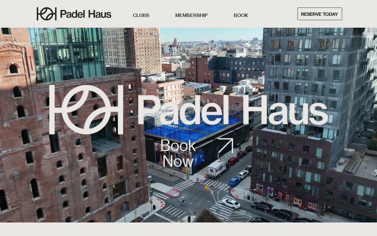 Padel website preview