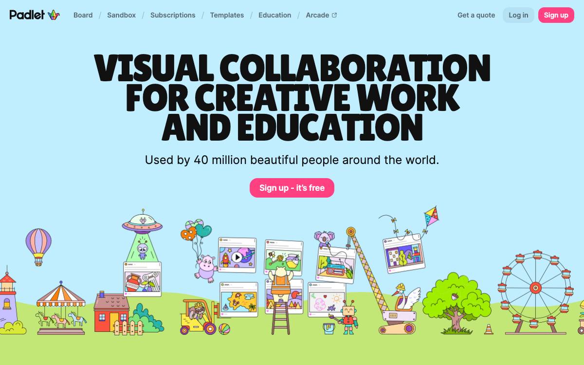 Padlet website preview