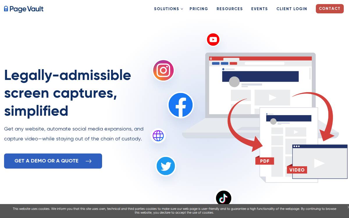 Page Vault website preview