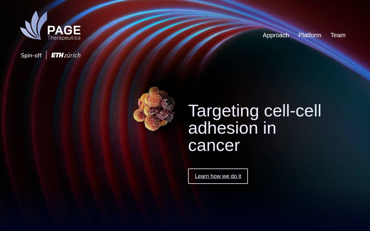 Page Therapeutics website preview