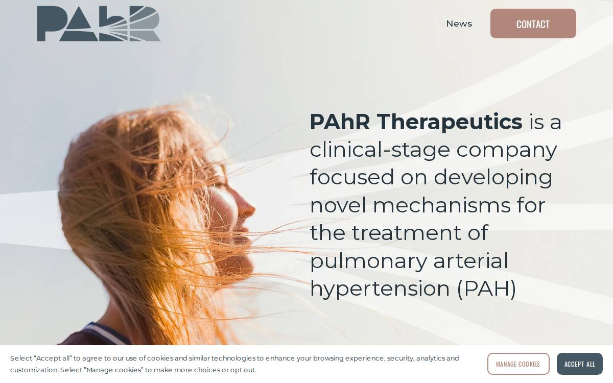 Pahrtx website preview