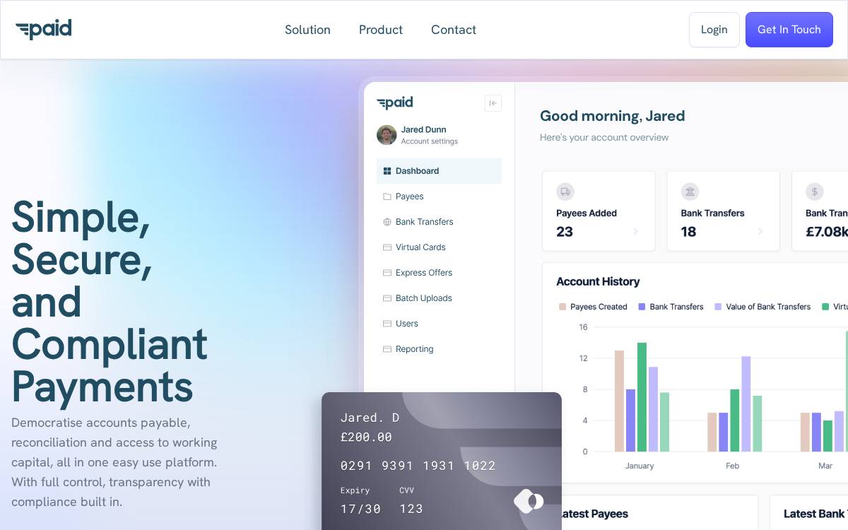 Paid website preview
