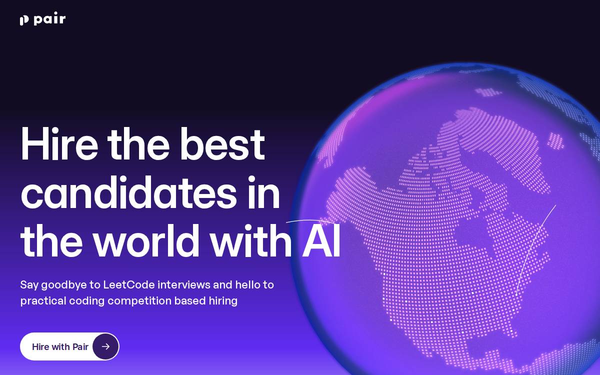 Pair AI website preview
