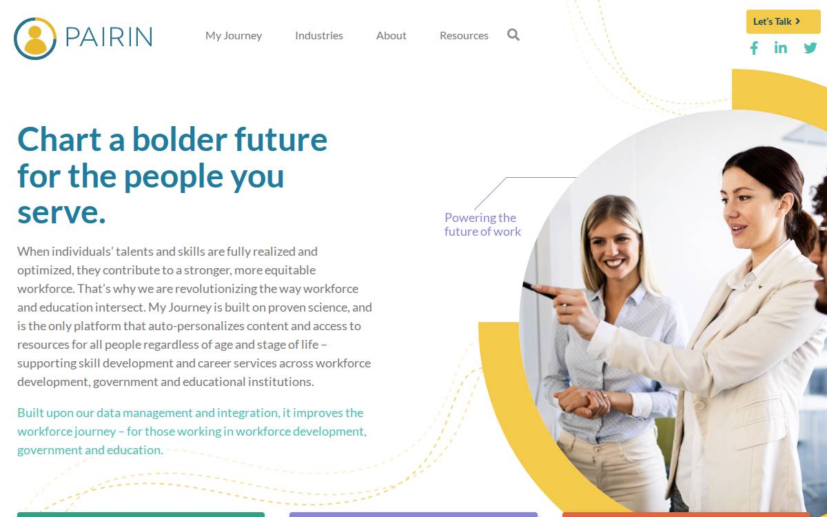 Pairin website preview