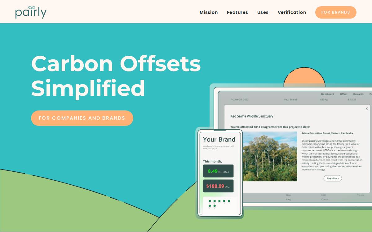 Pairly Climate website preview