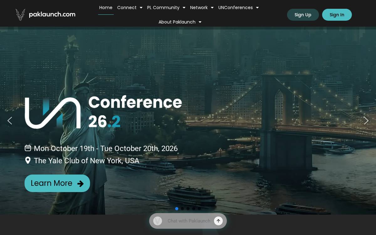 Paklaunch website preview