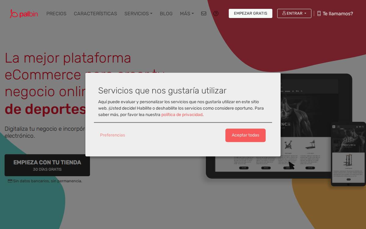 Palbin website preview
