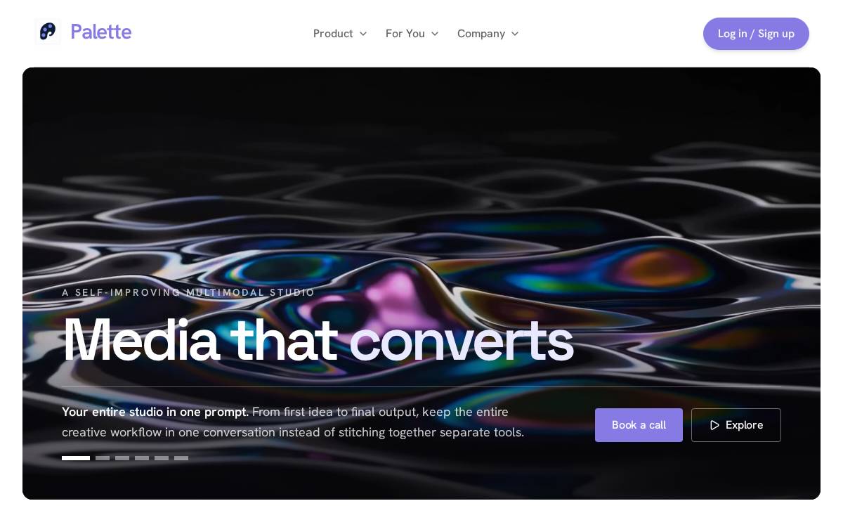 Palette website preview