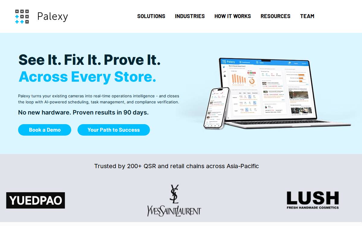 Palexy website preview