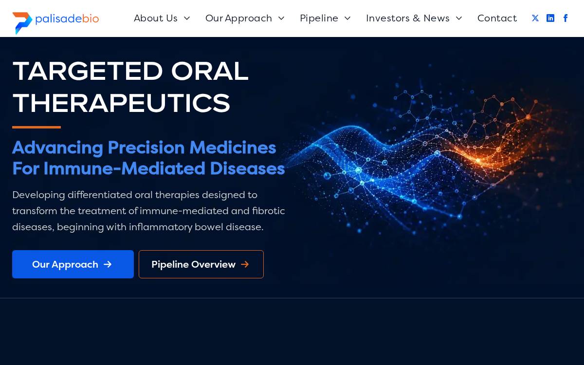 Palisade BIO website preview