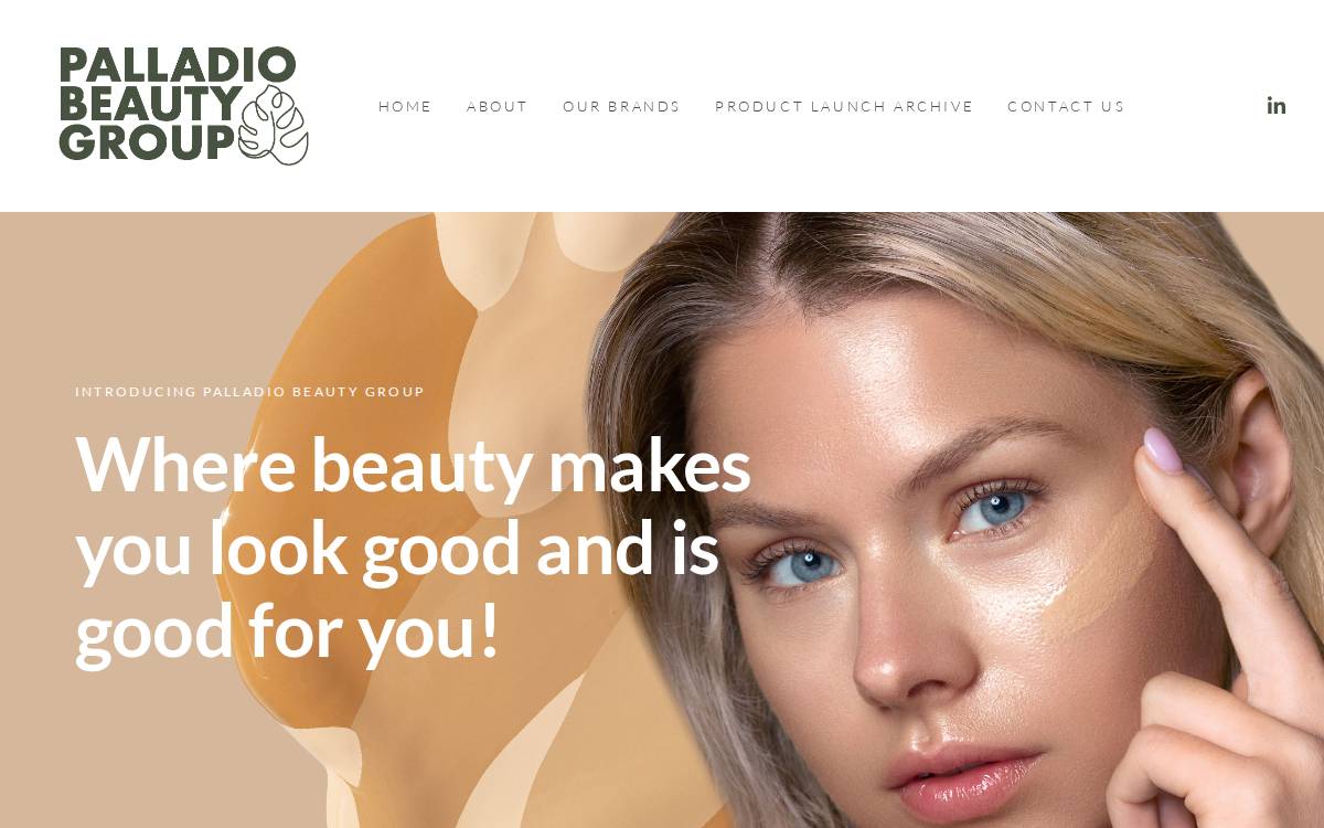 Palladio Beauty website preview