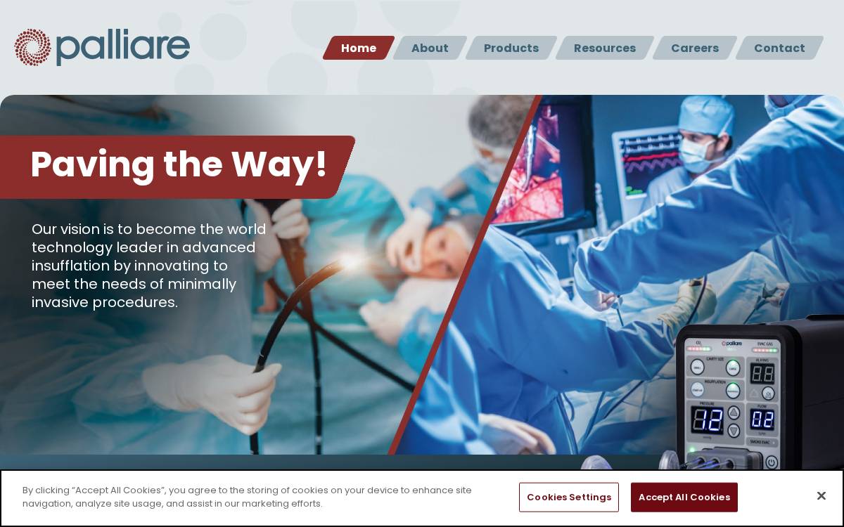 Palliare website preview