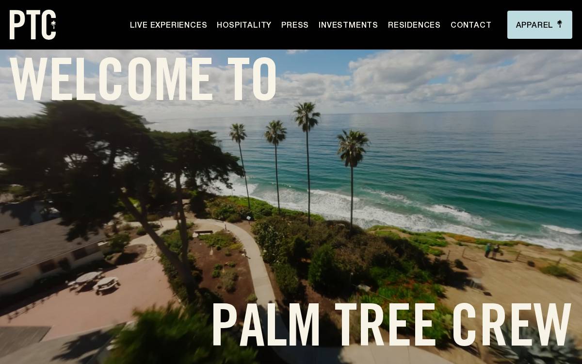 Palm Tree Crew website preview