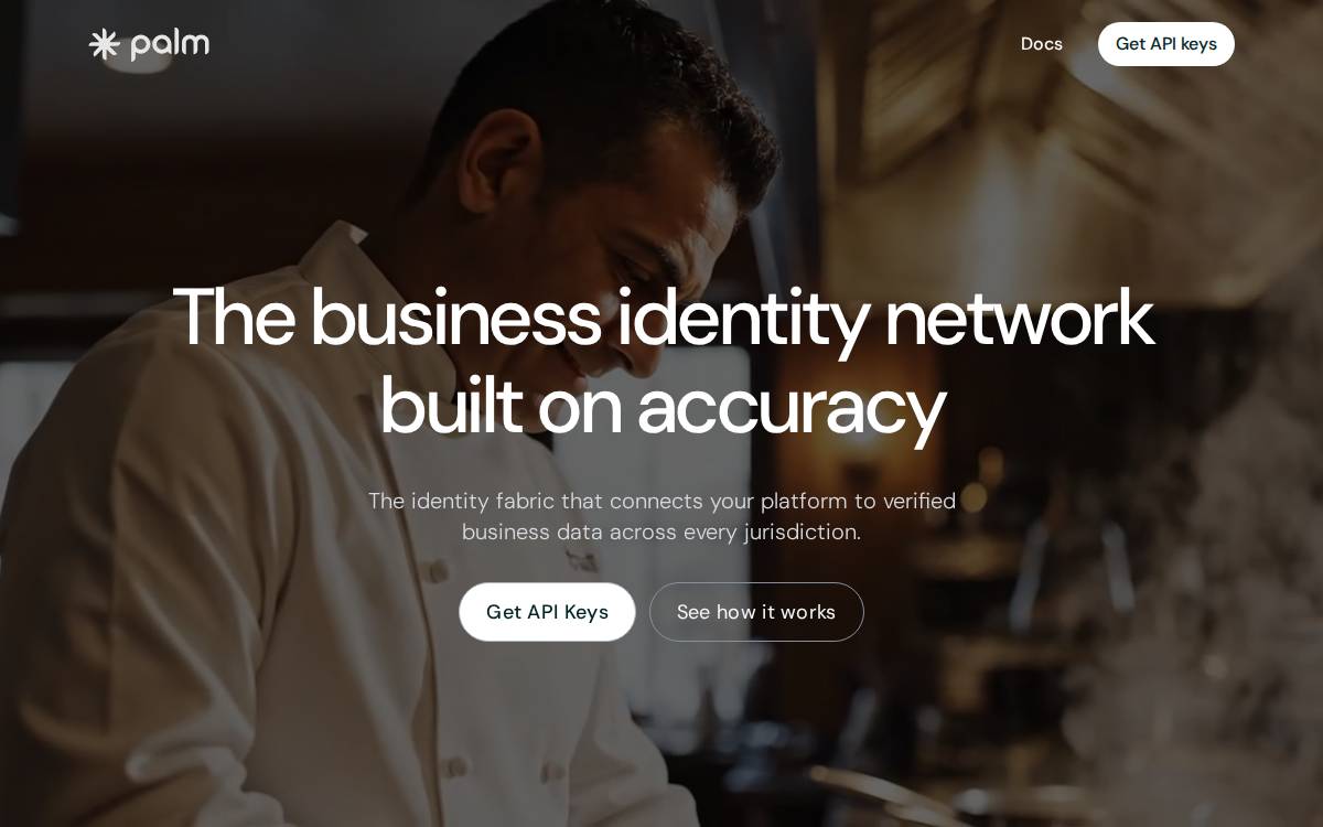 Palm website preview