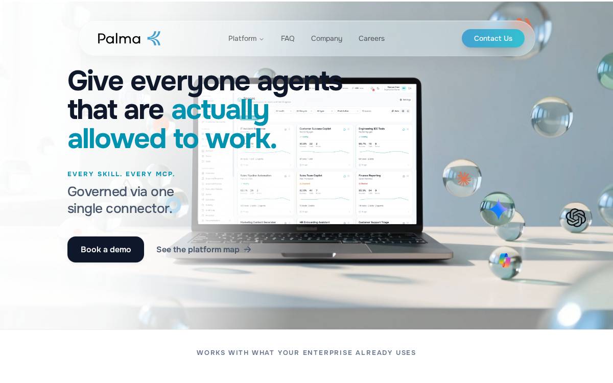 palma ai website preview