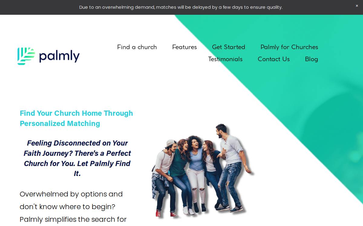 Palmly website preview