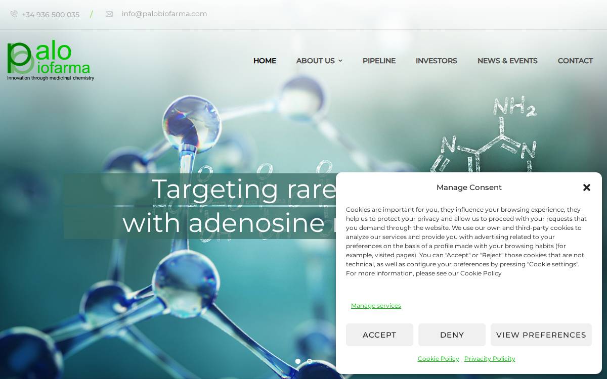 Palo Biofarma website preview