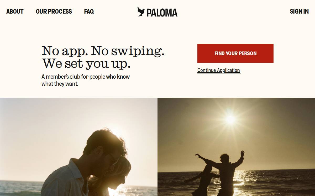 Paloma website preview