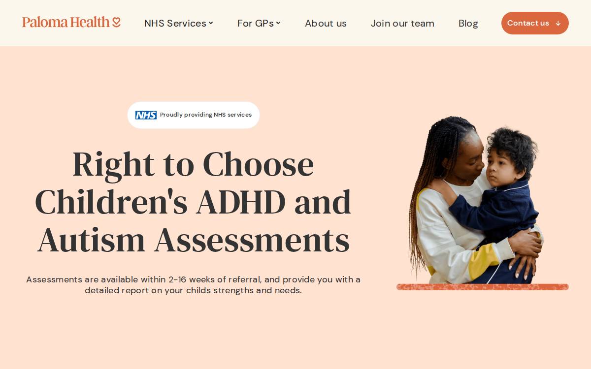 Paloma Health website preview