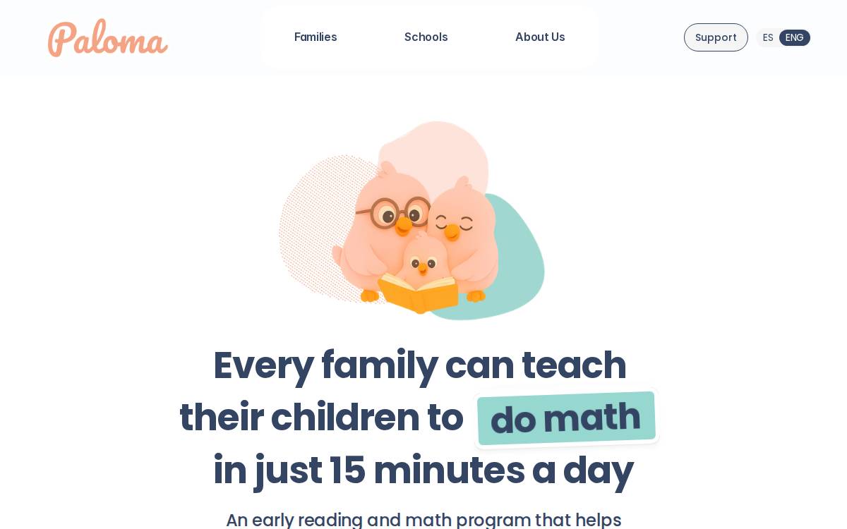 Paloma Learning website preview