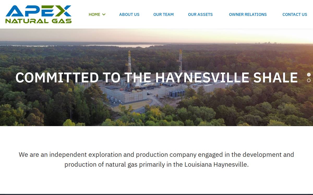 Paloma Natural Gas website preview