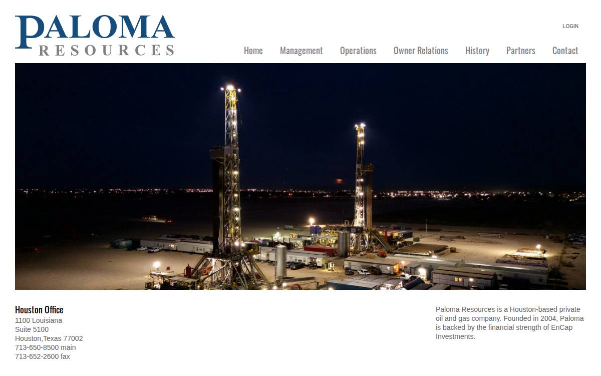 Palomaresources website preview