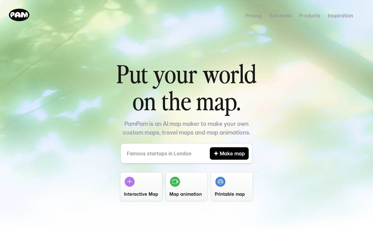 PamPam website preview
