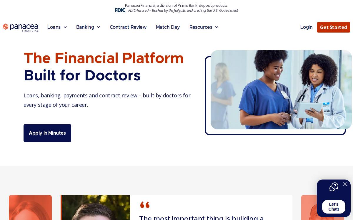 Panacea website preview