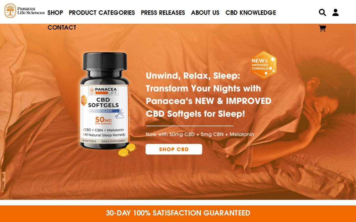 Panacea Life Sciences website preview