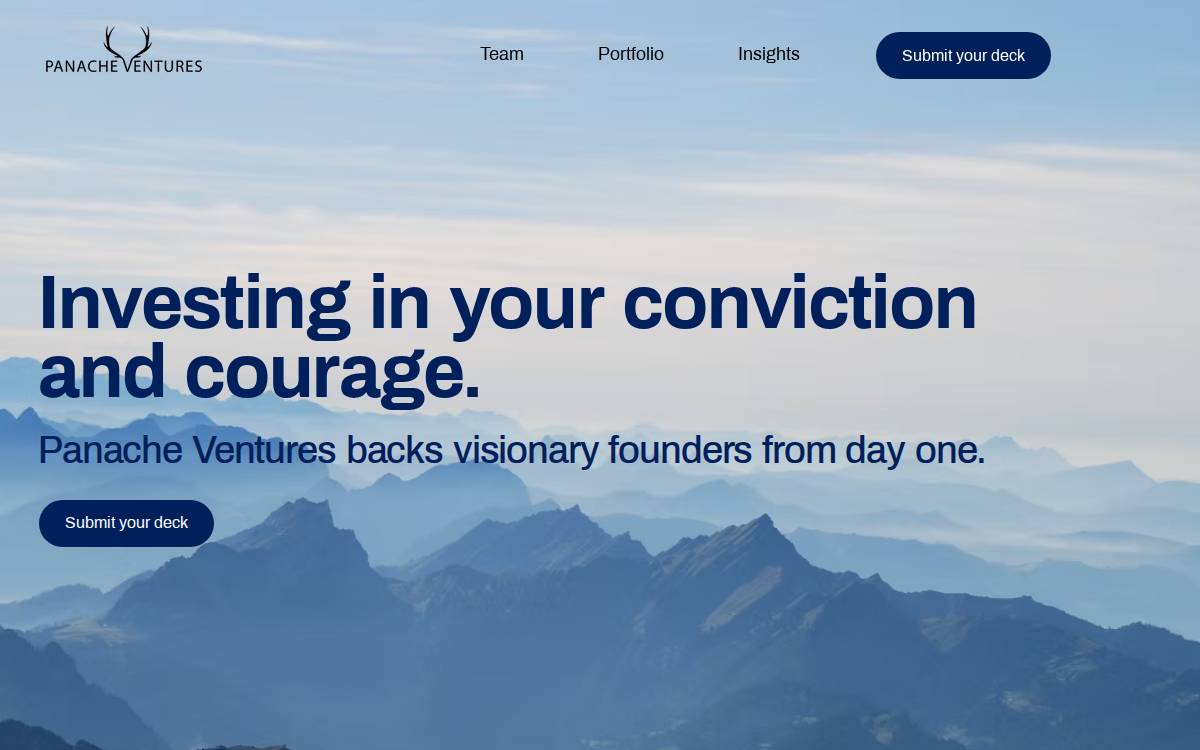 Panache website preview
