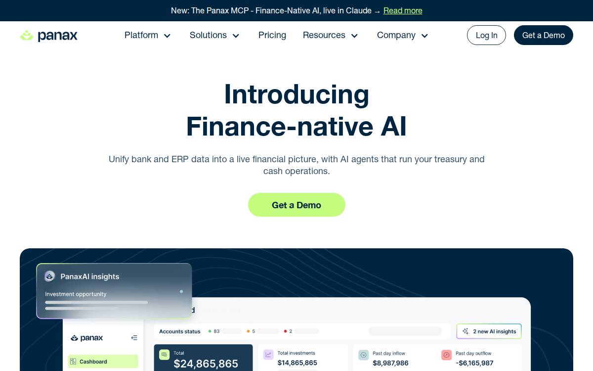 Panax website preview