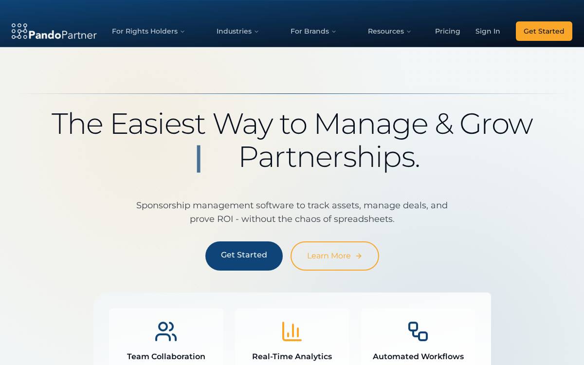PandoPartner website preview