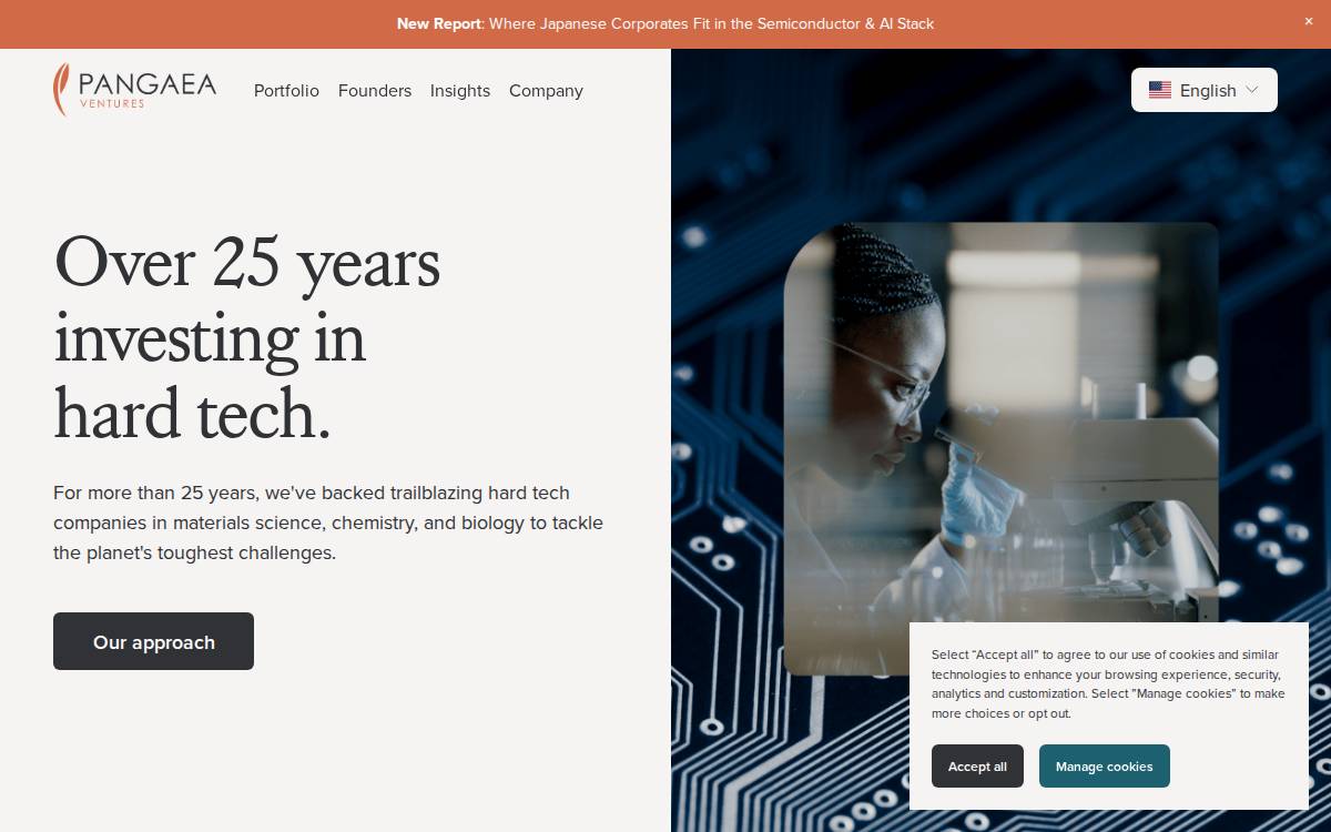 Pangaea Ventures website preview