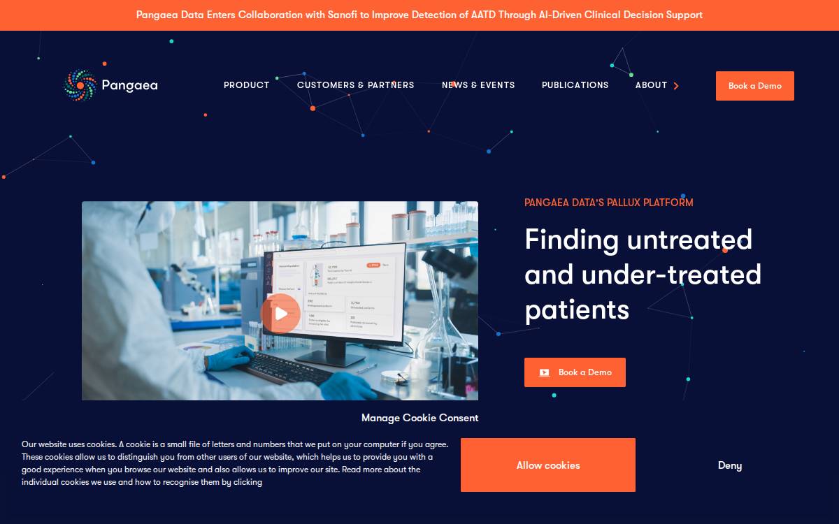 Pangaeadata website preview