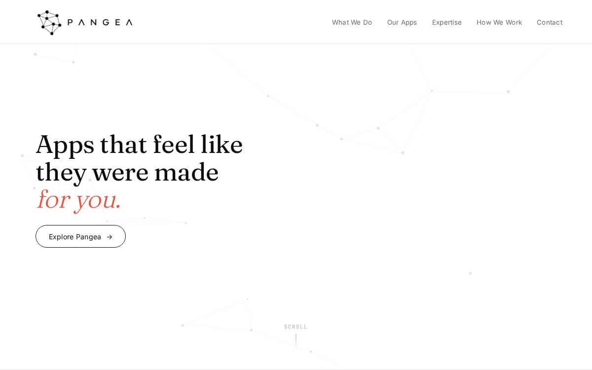 Pangea website preview