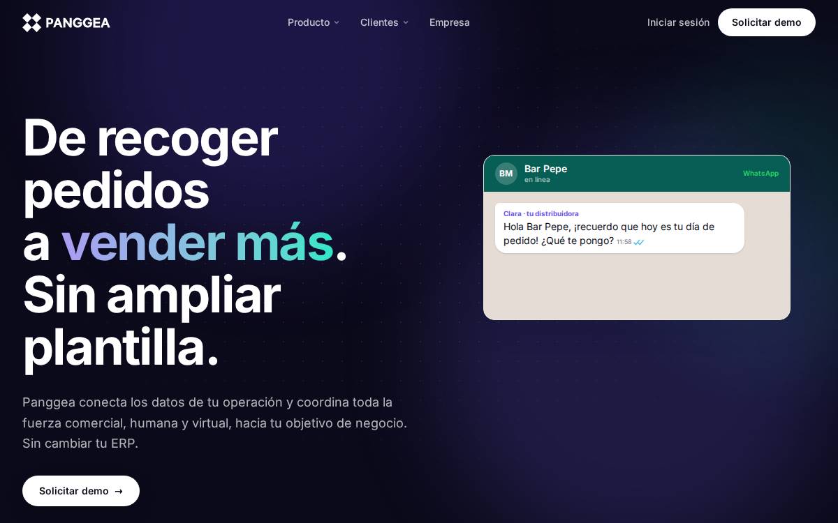 Panggea website preview